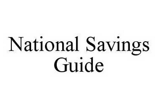 NATIONAL SAVINGS GUIDE