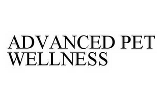ADVANCED PET WELLNESS