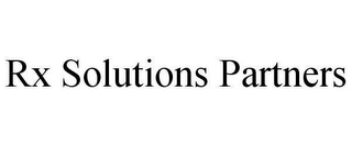 RX SOLUTIONS PARTNERS