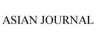 ASIAN JOURNAL