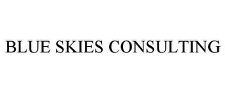 BLUE SKIES CONSULTING