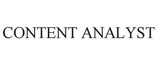 CONTENT ANALYST