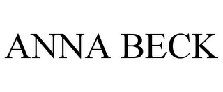 ANNA BECK