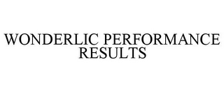 WONDERLIC PERFORMANCE RESULTS