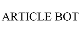 ARTICLE BOT