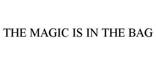 THE MAGIC IS IN THE BAG