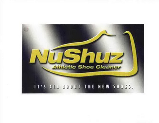 NUSHUZ ATHLETIC SHOE CLEANER IT'S ALL ABOUT THE NEW SHOES.
