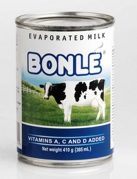 BONLÉ EVAPORATED MILK VITAMINS A, C AND D ADDED