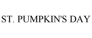 ST. PUMPKIN'S DAY