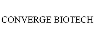 CONVERGE BIOTECH