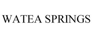 WATEA SPRINGS