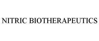 NITRIC BIOTHERAPEUTICS