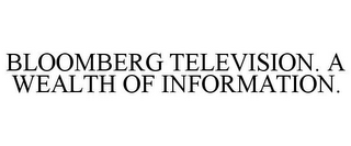 BLOOMBERG TELEVISION. A WEALTH OF INFORMATION.