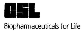 CSL BIOPHARMACEUTICALS FOR LIFE