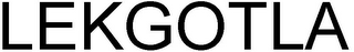 LEKGOTLA