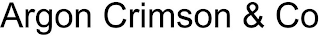 ARGON CRIMSON & CO