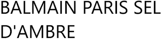 BALMAIN PARIS SEL D'AMBRE