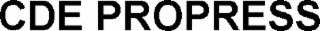 CDE PROPRESS