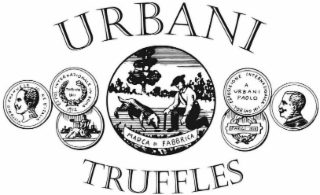 URBANI TRUFFLES URBANI TRUFFLES MARCA DI FABBRICA VITTORIO EMANUELE THREE REDITALIA ESPOSIZIONE INTERNAZIONALE IN ROMA 1912 TORINO 1911 ESPOSIZIONEINTERNAZIONALE TORINO 1911 A PAOLO URBANI PARIGI 1910