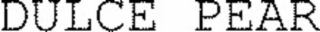 DULCE PEAR