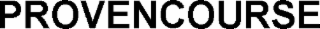PROVENCOURSE