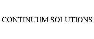 CONTINUUM SOLUTIONS