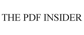 THE PDF INSIDER