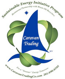 CARAVAN TRADING SUSTAINABLE ENERGY INITIATIVE PROGRAM RESTAURANT PARTNERSHIP WITH WASTE OIL RECYCLERS FOR A "GREENER" ENERGY TOMORROW WWW.CARAVANTRADINGCO.COM 201.690.6595