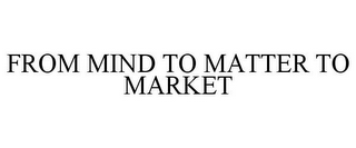FROM MIND TO MATTER TO MARKET