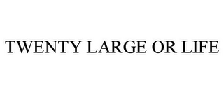 TWENTY LARGE OR LIFE