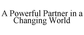A POWERFUL PARTNER IN A CHANGING WORLD