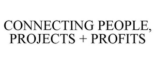 CONNECTING PEOPLE, PROJECTS + PROFITS