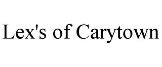 LEX'S OF CARYTOWN