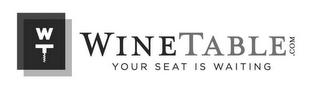 WT WINETABLE.COM YOUR SEAT IS WAITING