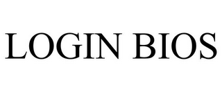LOGIN BIOS