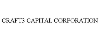 CRAFT3 CAPITAL CORPORATION