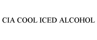 CIA COOL ICED ALCOHOL