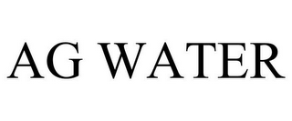 AG WATER