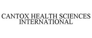 CANTOX HEALTH SCIENCES INTERNATIONAL