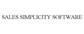 SALES SIMPLICITY SOFTWARE