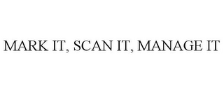 MARK IT, SCAN IT, MANAGE IT
