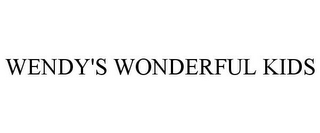 WENDY'S WONDERFUL KIDS