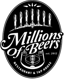 MILLIONS OF BEERS EST. 2012 RESTAURANT & TAP HOUSE
