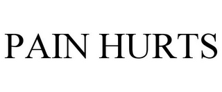 PAIN HURTS