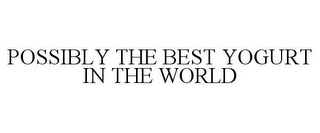 POSSIBLY THE BEST YOGURT IN THE WORLD