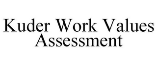 KUDER WORK VALUES ASSESSMENT