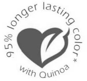 95% LONGER LASTING COLOR* WITH QUINOA
