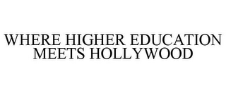 WHERE HIGHER EDUCATION MEETS HOLLYWOOD