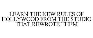 LEARN THE NEW RULES OF HOLLYWOOD FROM THE STUDIO THAT REWROTE THEM