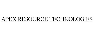 APEX RESOURCE TECHNOLOGIES